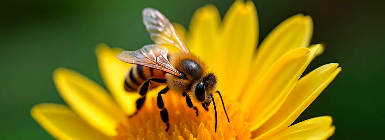 honey bees on flower